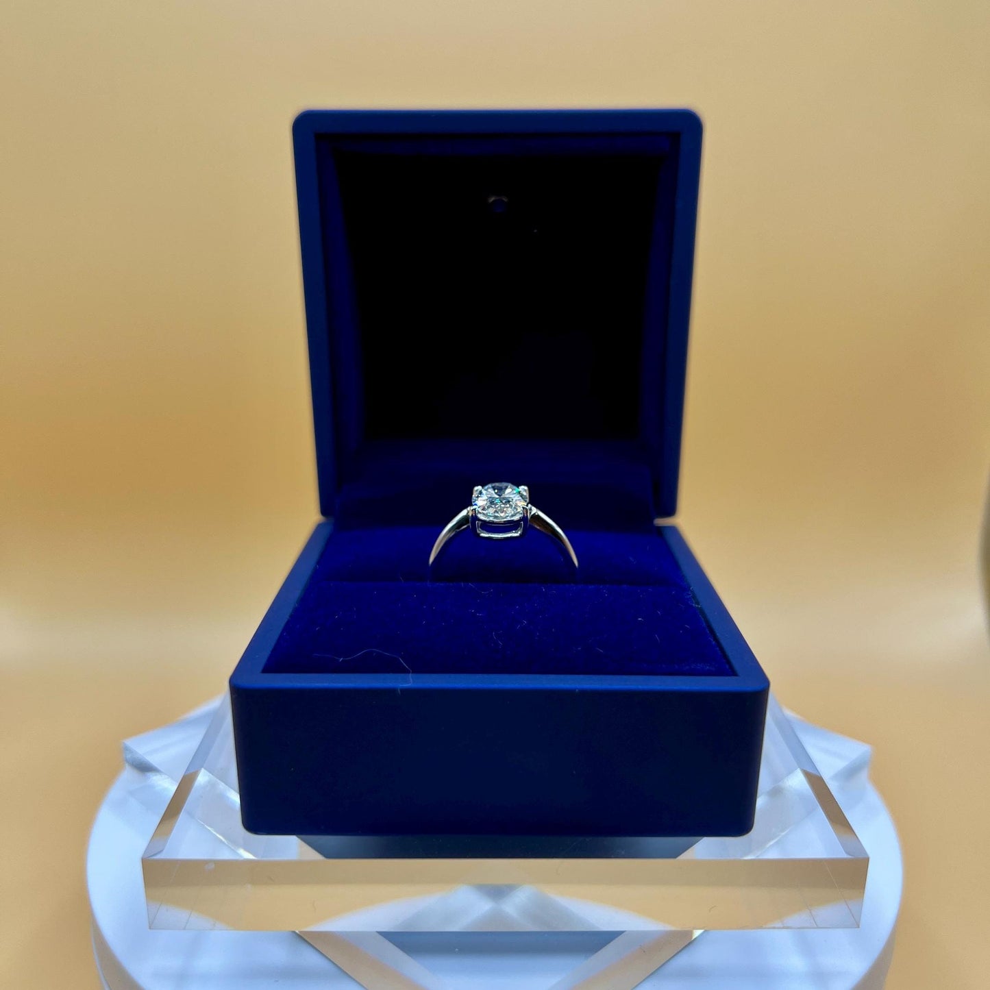 Lab Grown Diamond Engagement Ring | 3 CT Oval Cut Certified | 14K Gold Solitaire | Gift for Her Proposal/Wedding/Birthday/Anniversary
