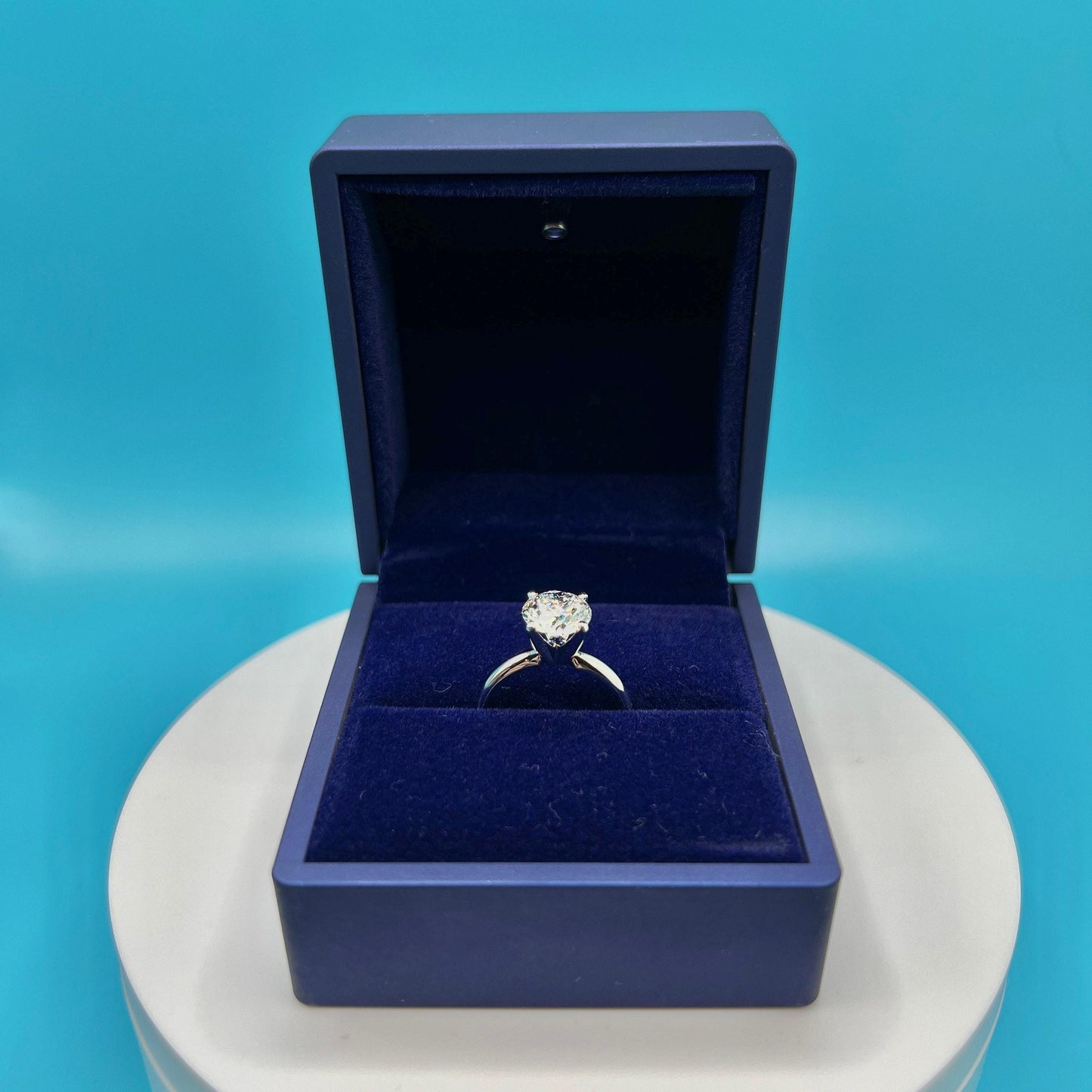 Lab Grown Diamond Engagement Ring | 2 CT Round Certified | 14K Gold Solitaire | Gift for Her Proposal/Wedding/Birthday/Anniversary