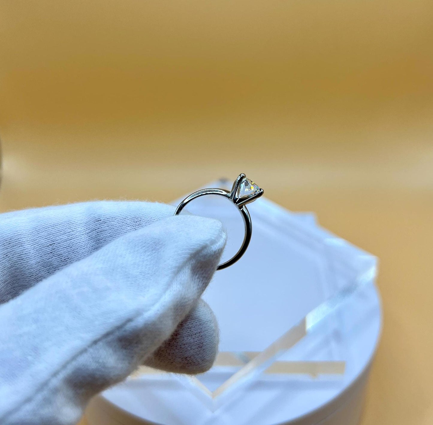 Lab Grown Diamond Engagement Ring | 2 CT Elongated Cushion Certified | 14K Gold Solitaire | Gift for Proposal/Wedding/Birthday/Anniversary
