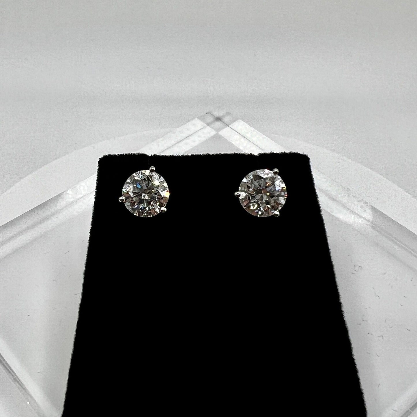Lab Grown Diamond Earrings | 0.5 CTW Round Certified | .25 CT Each Stud | 14K Gold Earring Studs | Gift for Her Wedding/Birthday/Anniversary