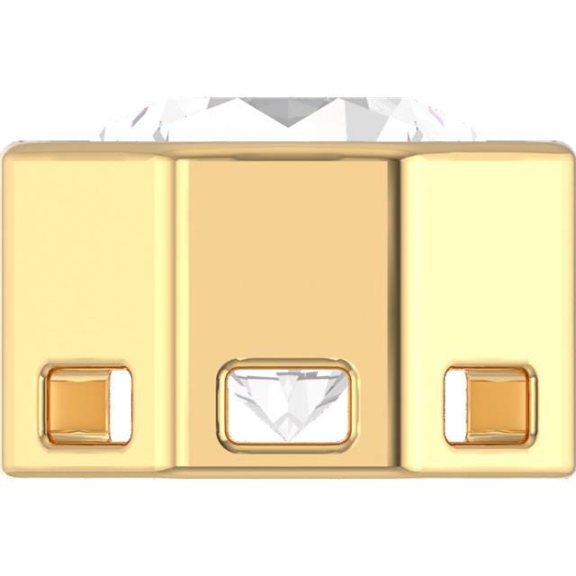 14K Solid Gold Octagon Lab Grown Diamond Pendant