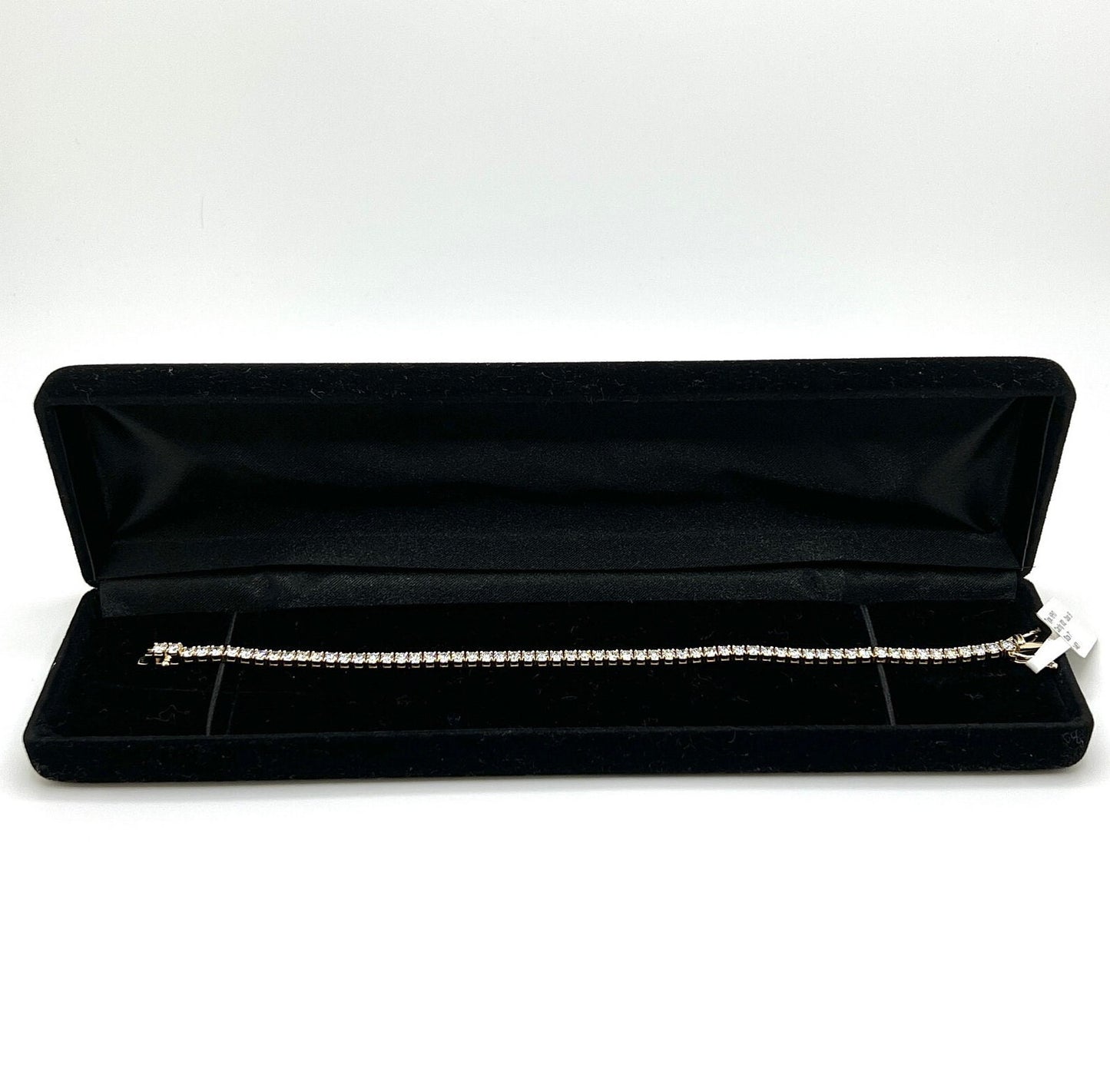 5 Ct Lab Grown Diamond Tennis Bracelet: 14K Yellow Gold, 7 Inch