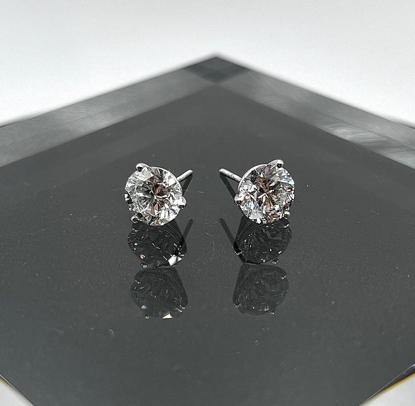 Lab Grown Diamond Earrings | 0.5 CTW Round Certified | .25 CT Each Stud | 14K Gold Earring Studs | Gift for Her Wedding/Birthday/Anniversary