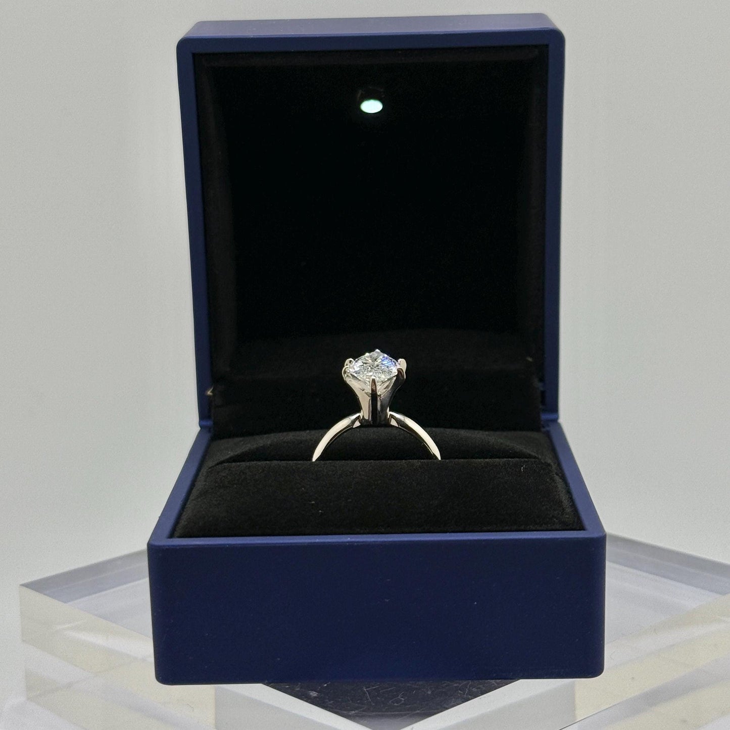 Marquise Engagement Ring, 4 CT Lab Grown Diamond Ring, 14K Gold Solitaire Ring, Certified Real Lab Created