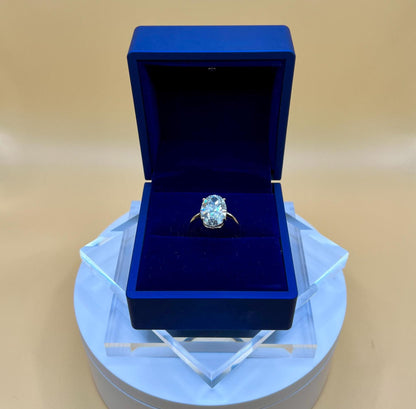 6 CT Oval Certified Lab Grown Diamond Engagement Ring