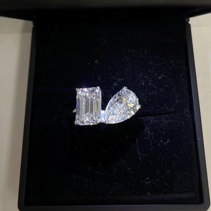 Toi Et Moi Certified Lab Grown Diamond Engagement Ring