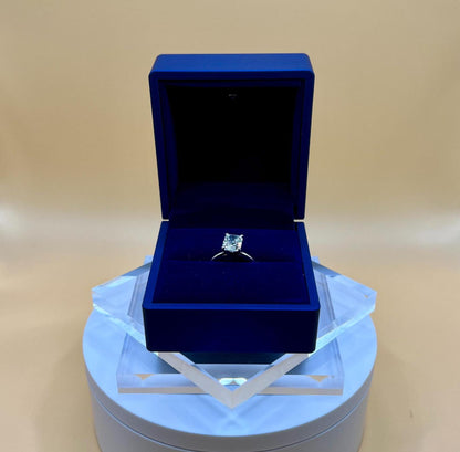 2 CT Elongated Cushion Certified Lab Grown Diamond Engagement Ring