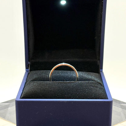 14K White Gold Wedding Band