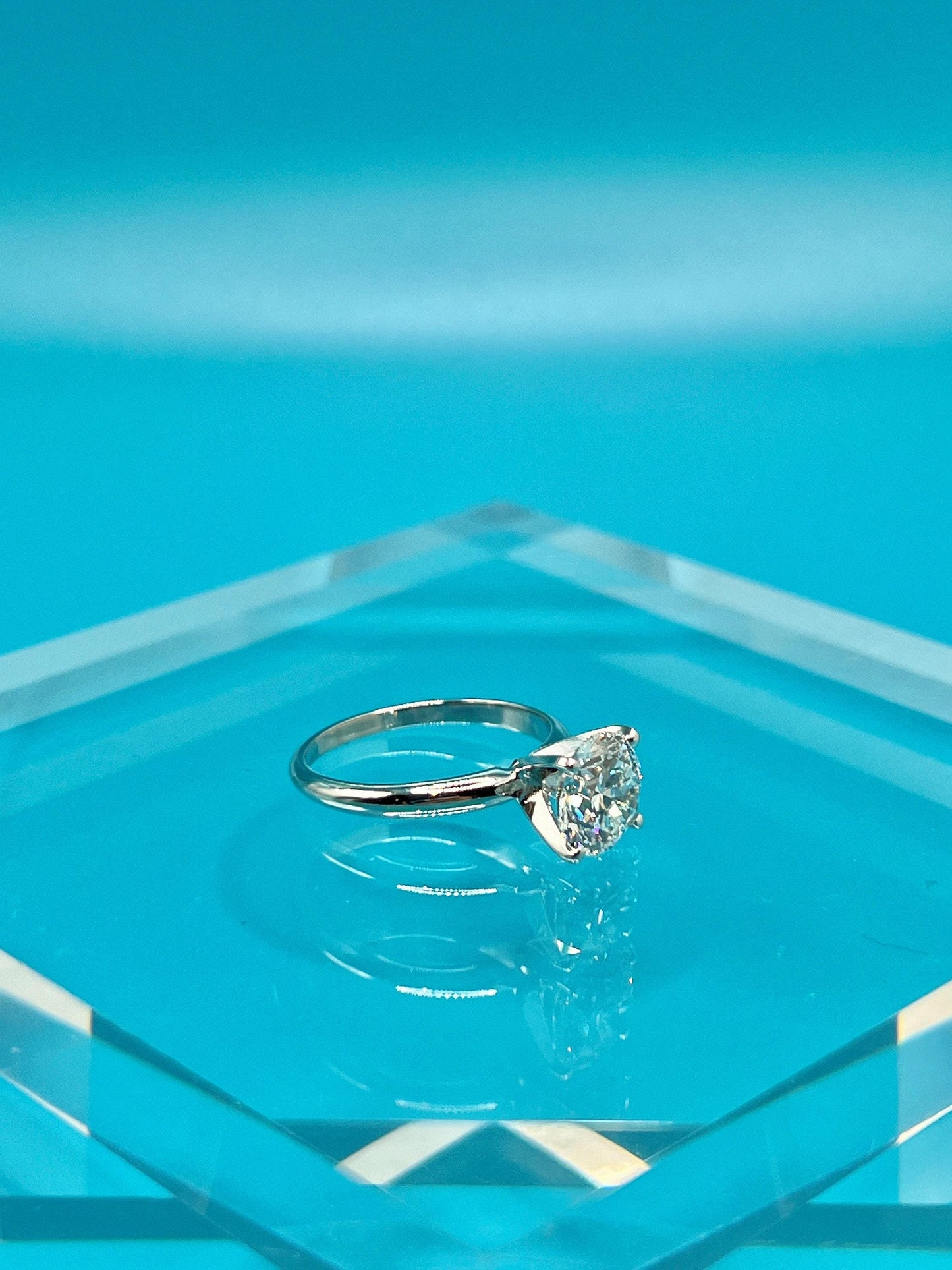 Lab Grown Diamond Engagement Ring | 2 CT Round Certified | 14K Gold Solitaire | Gift for Her Proposal/Wedding/Birthday/Anniversary