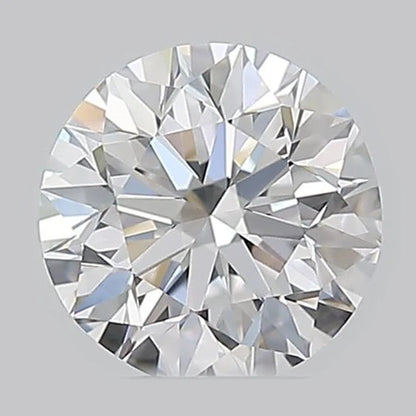 a close-up view of a diamond with a clear, brilliant cut. The diamond has a unique and intricate pattern of fractures and angles, creating a visually striking and captivating piece of jewelry.
