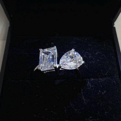 Toi Et Moi Certified Lab Grown Diamond Engagement Ring