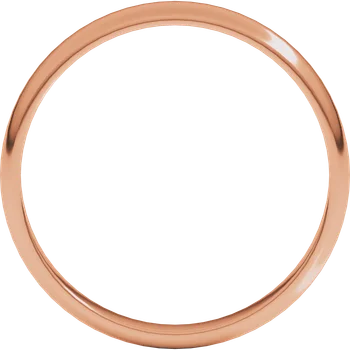 14K Rose Gold Wedding Band