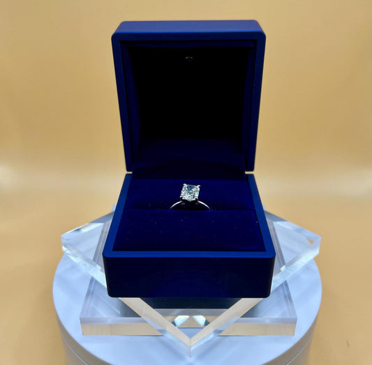Lab Grown Diamond Engagement Ring | 2 CT Elongated Cushion Certified | 14K Gold Solitaire | Gift for Proposal/Wedding/Birthday/Anniversary