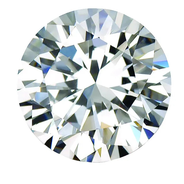 The image is a close-up of a diamond with a clear, brilliant cut.