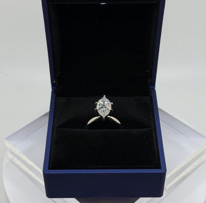 3 CT Marquise Certified Lab Grown Diamond Engagement Ring