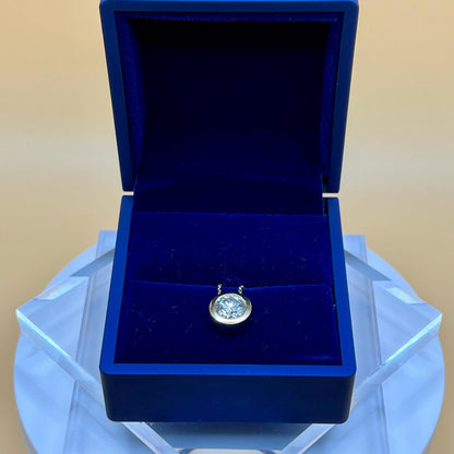 3 CT Certified Lab Grown Diamond Bezel Solitaire Necklace