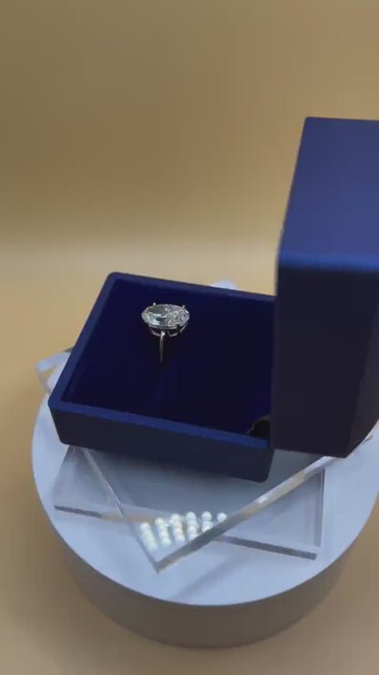 5 CT Oval Certified Lab Grown Diamond Engagement Ring
