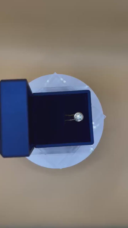 2 CT Certified Lab Grown Diamond Bezel Solitaire Necklace
