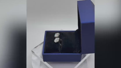 Halo 6 CT Round Certified Lab Grown Diamond Stud Earrings (3 CT Each)