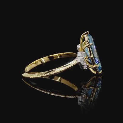 RARE Blue Marquise 2 CT Certified Lab Grown Diamond