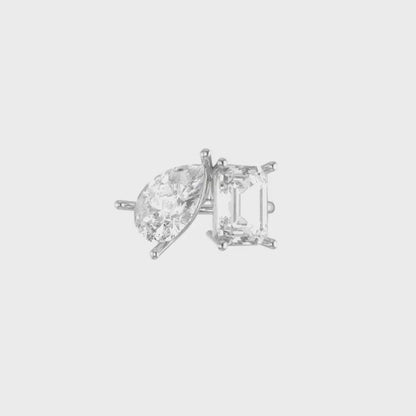 Toi Et Moi Certified Lab Grown Diamond Engagement Ring